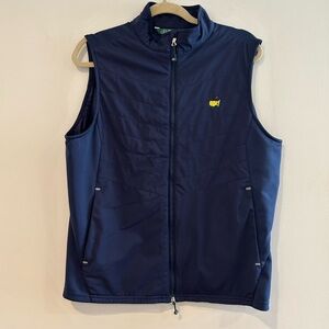 2024 Masters by Peter Millar Men's Medium Lightweight Golf Vest ANGC Navy Blue